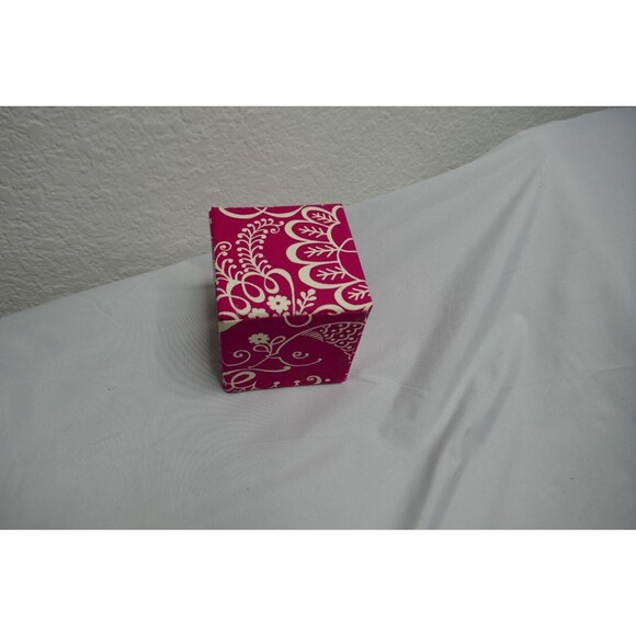 Vera Bradley Pink Twirly Birds Glass Ball Ornament In Fabric Box 2010 - Picture 7 of 9